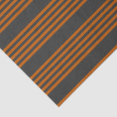 焦げたオレンジと炭ストライプの5パターン 薄葉紙 (詳細)