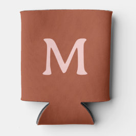 焦げたオレンジカスタム色モノグラム 缶クーラー