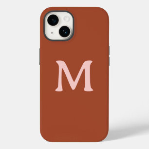 焦げたオレンジカスタム色モノグラム Case-Mate iPhone 14ケース
