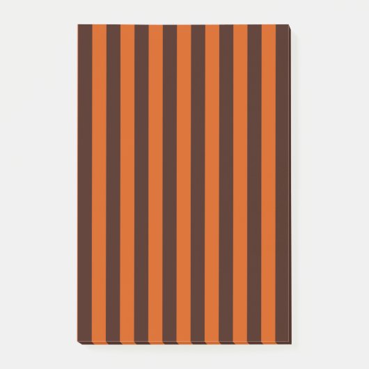 焦げたオレンジストライプ色 ポストイット (正面)