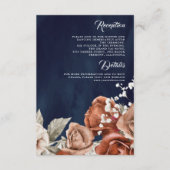 焦げたオレンジバラテラ結婚コッタの詳細海軍 エンクロージャーカード (正面)