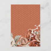 焦げたオレンジバラテラ結婚コッタの詳細 エンクロージャーカード (裏面)