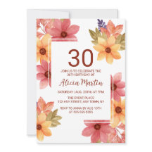 焦げたオレンジラッシェット秋の花Any Age誕生日