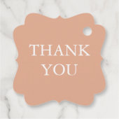 焦げたオレンジ結婚色フローラ フェイバータグ (裏面)