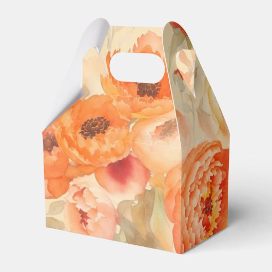 焦げたオレンジ結婚色フローラ フェイバーボックス (裏面サイド)