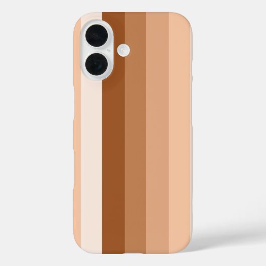焦げたオレンジ色のシャドストライプウ Case-Mate iPhoneケース (裏面)