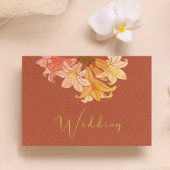 焦げたオレンジ色のテラコッタ日付を保存 セーブザデート