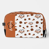 焦げたオレンジ色の応援ハート、ポムポンメガホン ドップキット (正面)