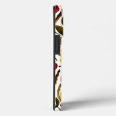 焦げたオレンジ色の植物性フローライラストレーション Case-Mate iPhoneケース (裏面 / 右)