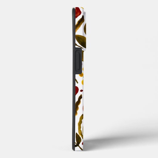 焦げたオレンジ色の植物性フローライラストレーション Case-Mate iPhoneケース (裏面 / 右)