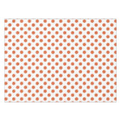 焦げたオレンジ色の水玉模様 テーブルクロス (正面(横))