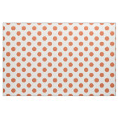 焦げたオレンジ色の水玉模様 ファブリック (ファットクウォーター)