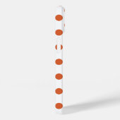 焦げたオレンジ色の水玉模様 Case-Mate iPhoneケース (裏面 / 右)