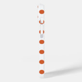 焦げたオレンジ色の水玉模様 Case-Mate iPhoneケース (裏面 / 左)