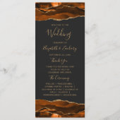 焦げたオレンジ色の金ゴールドアゲットダーク結婚ズ プログラム (正面)