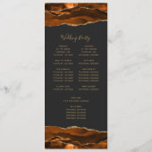 焦げたオレンジ色の金ゴールドアゲットダーク結婚ズ プログラム (裏面)