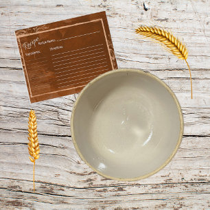 焦げたキャラメルレシピカード