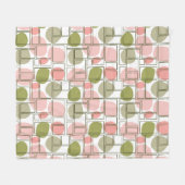 焦げたブロッブ フリースブランケット (正面(横))