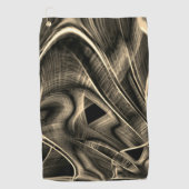 焦げた松のようなくねくねしたもの ゴルフタオル (正面)