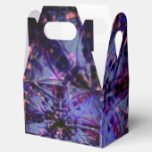 焦げた粗いテクスチャ濃い紫から汚れた紫 フェイバーボックス (オープン)