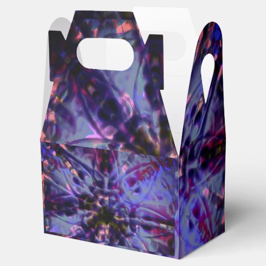 焦げた粗いテクスチャ濃い紫から汚れた紫 フェイバーボックス (オープン)