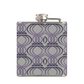 焦げた紫と銀の金柄 フラスク (裏面)