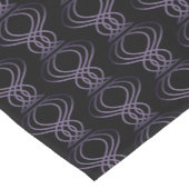 焦げた紫色の仕上げパターン ショートテーブルランナー (コーナー)