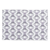 焦げた紫色の仕上げパターン 枕カバー (裏面-左)