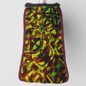 焦げた緑のリボンの変形したネクタイ ゴルフヘッドカバー (回転90)