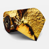 焦げた金ゴールドまたは黄色がかったオレンジ色の粗い砂丘 ネクタイ (ロール)