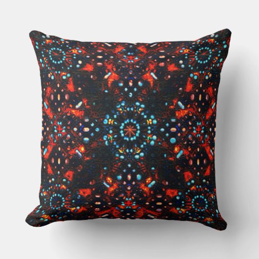 焦げた革の中の石の中には見た目のものもある クッション (正面)