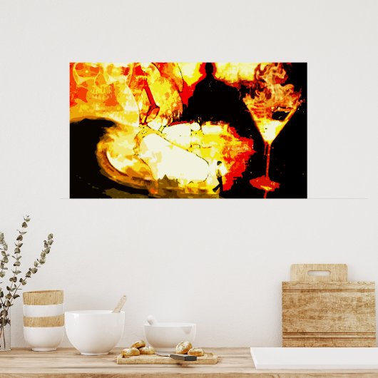 焦げた。 ポスター (キッチン)