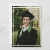 焦げオレンジのグレードキャップカウボーイブーツの配置 招待状 (裏面)