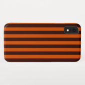 焦げオレンジストライプレトロスタイルカスタマイズこれ! Case-Mate iPhoneケース (裏面(横))