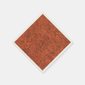 焦げオレンジデザイン スタンダードカクテルナプキン (角)