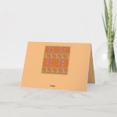 焦げオレンジパターン（の模様が）あるの混色 カード (裏面)