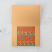 焦げオレンジパターン（の模様が）あるの混色 カード (内部)