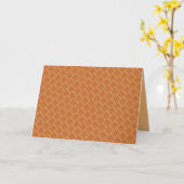 焦げオレンジパターン（の模様が）あるの混色 カード (黄色い花)