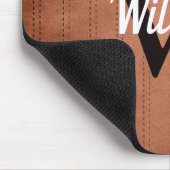 焦げオレンジヴィンテージパン熟レトロモノグラム マウスパッド (コーナー)