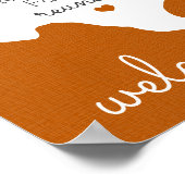 焦げオレンジ州のテキサス州ファミリー懇親会 ポスター (角)