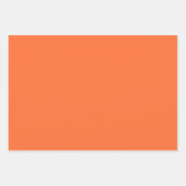 焦げオレンジ無地の色 ラッピングペーパーシート (正面3)