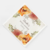 焦げオレンジ秋秋フローラブライダルシャワー名 (コーナー)