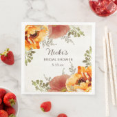 焦げオレンジ秋秋フローラブライダルシャワー名 (インサイチュ)