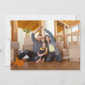 焦げオレンジHey Y'all -テキサス州に移動 案内状 (裏面)