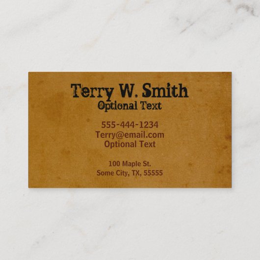 焦げブ絵を描ラシ名刺 名刺 (裏面)