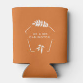 焦げ結婚たオレンジ氏そしてミセス 缶クーラー (裏面)