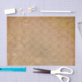 焦グランジ火オレンジレトロ 薄葉紙 (クラフト)