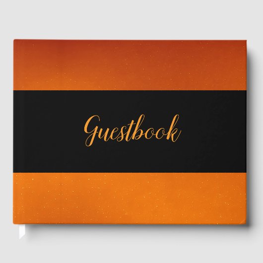 焦橙色オリジナル ゲストブック (正面)
