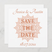 焦橙色サンライズマンダラサマーオータム セーブザデート (正面/裏面)