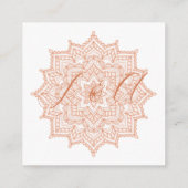 焦橙色日出曼荼羅 サマー フォール エンクロージャーカード (裏面)